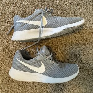 Nike Gray and White Sneakers